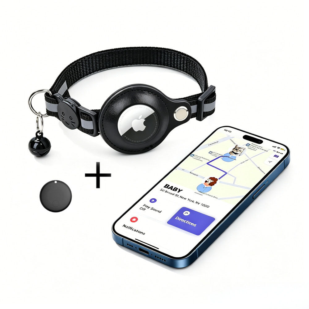 AirTag-Compatible Cat & Dog GPS Collar