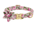Personalized Engraved ID Tag Nylon Dog Collar
