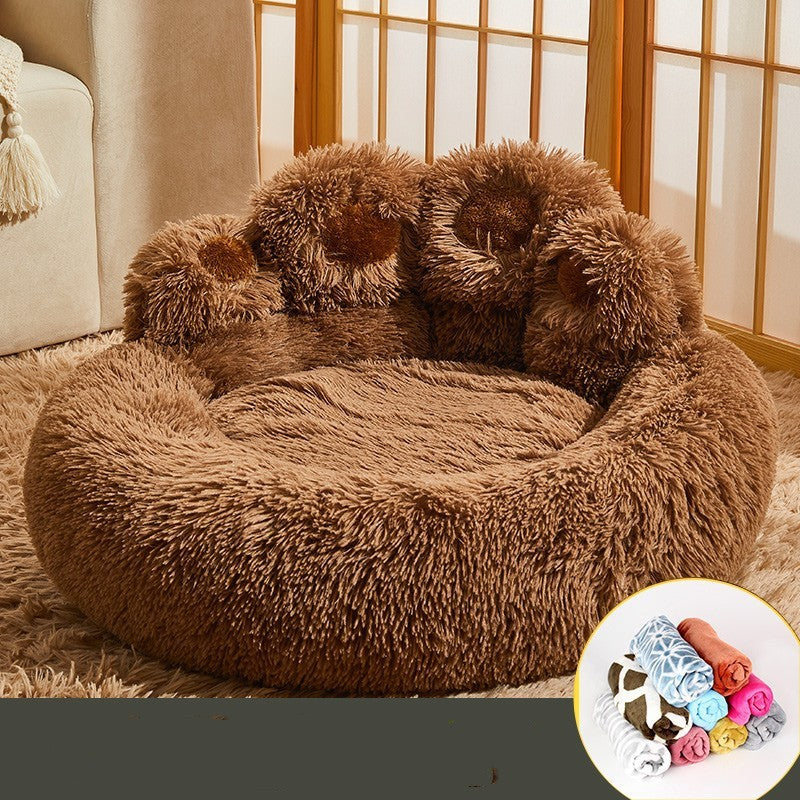 Plush shell nest bed color options