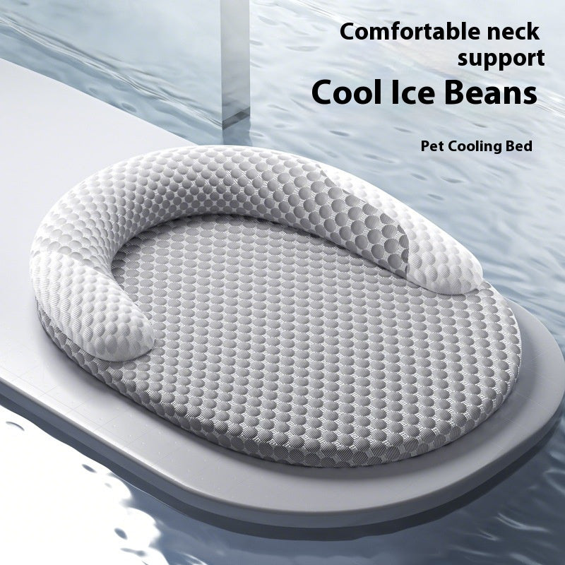 Oval Ice Silk Cooling Bed